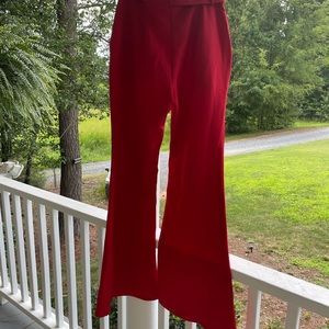 Red bell bottom pants SzM Great Christmas holiday pants Red Christmas Party Pant